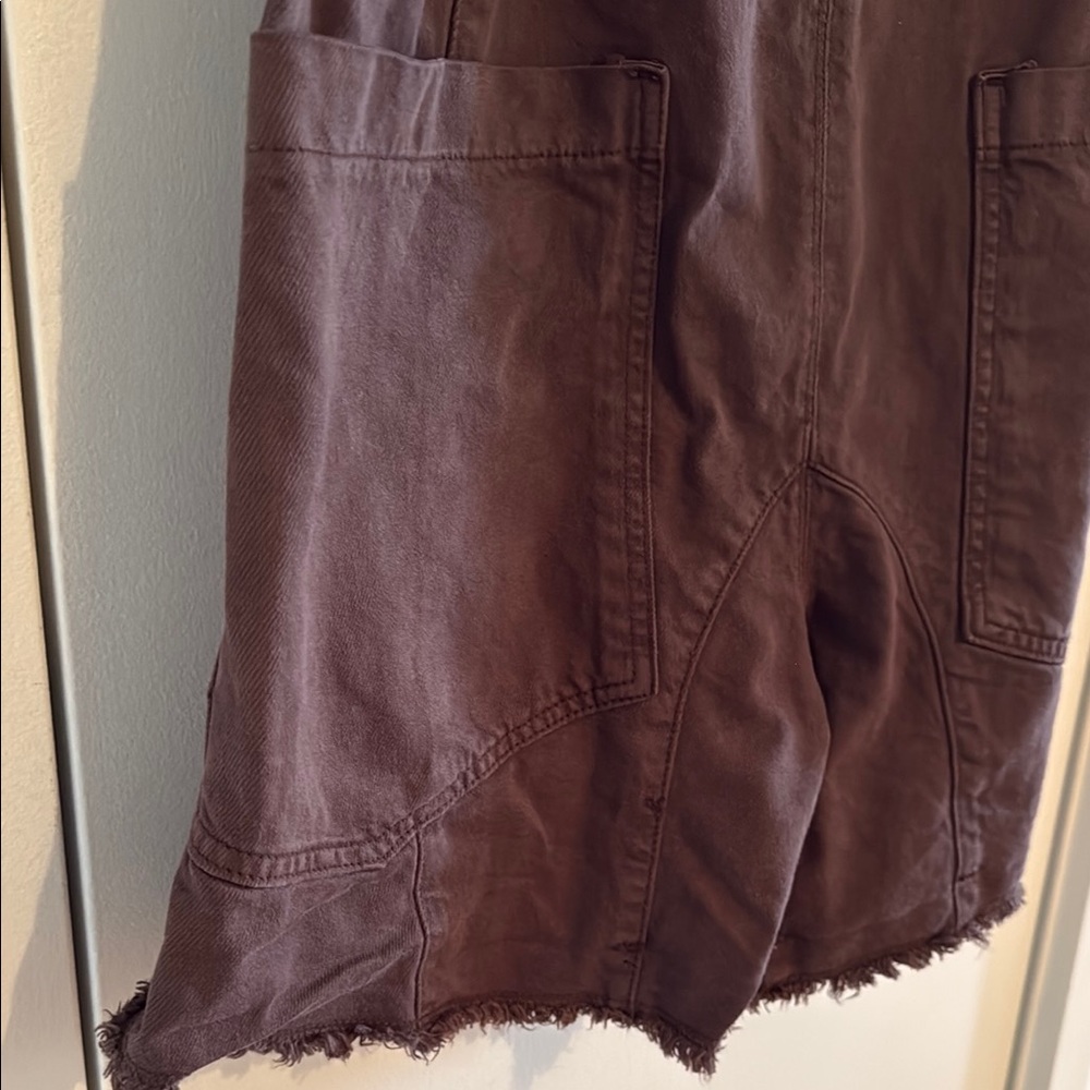 FREE PEOPLE - We The Free - Mocha Brown Relaxed Romper XS - Picture 7 of 9